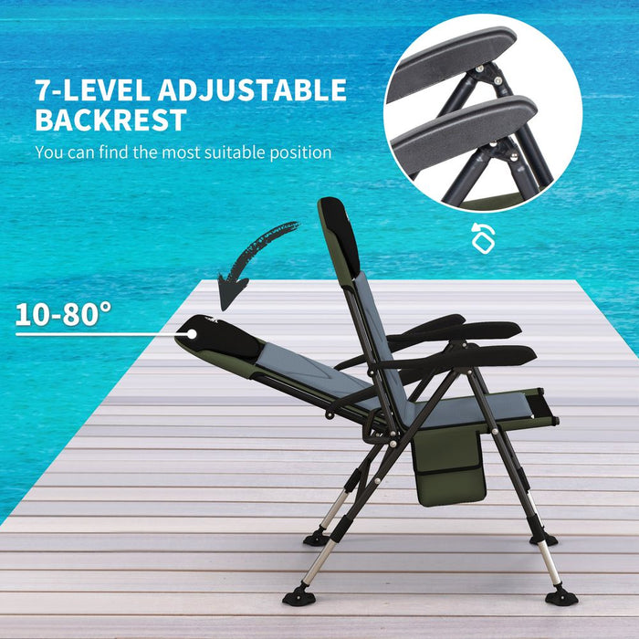 Ultimate Foldable Fishing Chair - 7-Level Backrest - Portable & Comfortable - High Quality