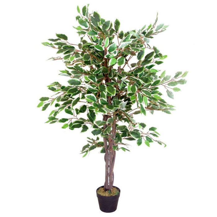 Realistic 130cm Artificial Ficus Tree | Leaf Design UK | High Quality Plant