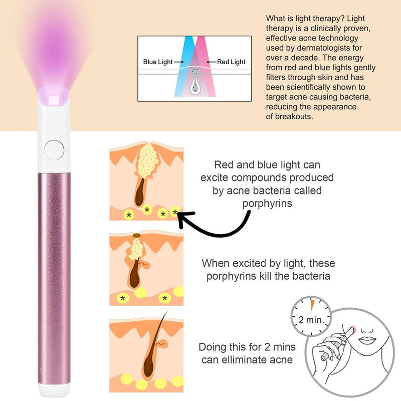 ASAB Light Therapy Acne Spot Treatment - Pink AS-61683