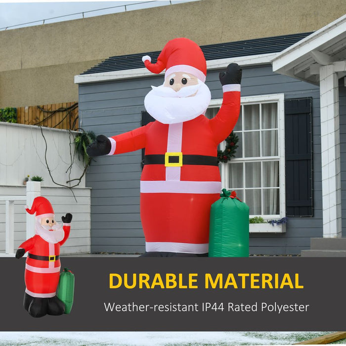 7.5ft Inflatable Christmas Santa Claus with LED Air Blown Outdoor Yard Deco