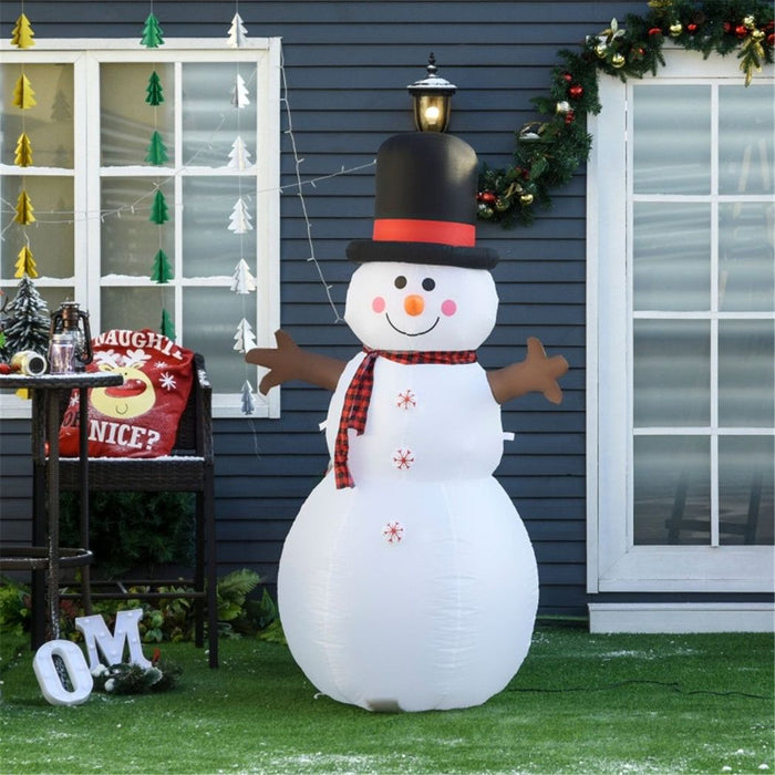 Christmas Inflatable Snowman Greeting 100W x 80D x 182H cm