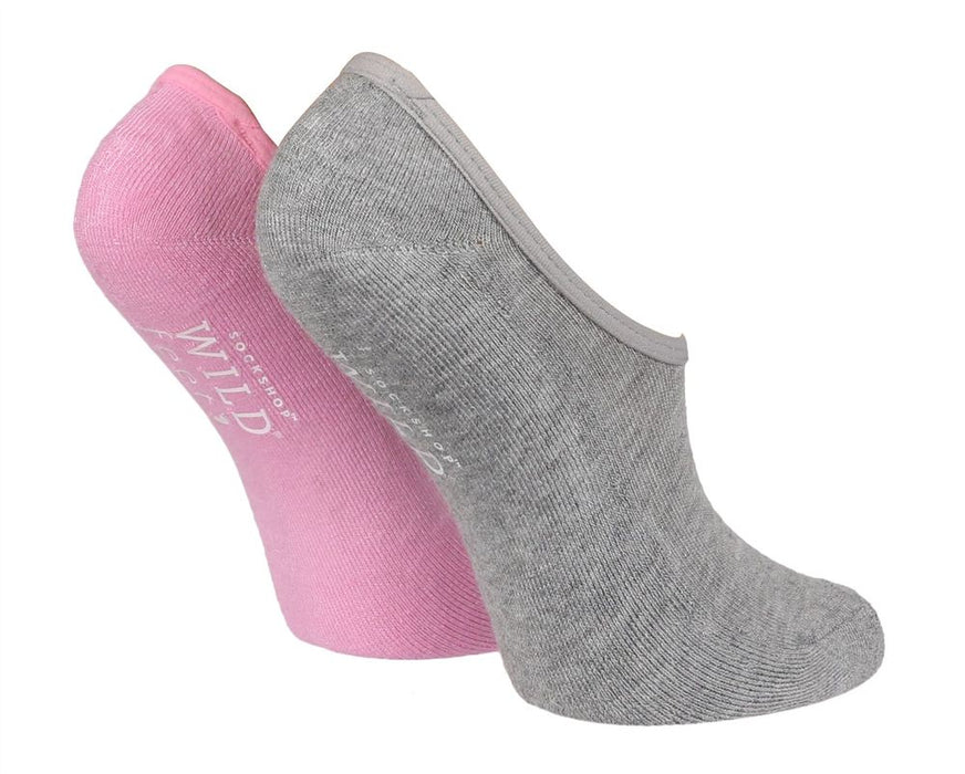 Wildfeet - Ladies 2pk Cushioned Ped Socks