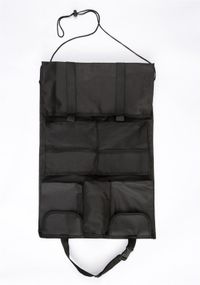 Deluxe Multi Pocket Hanging Car Back Seat Organiser - Black