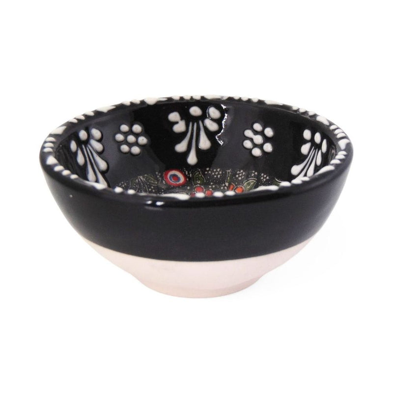 Handmade Ceramic Bowl Tulip Black 8cm