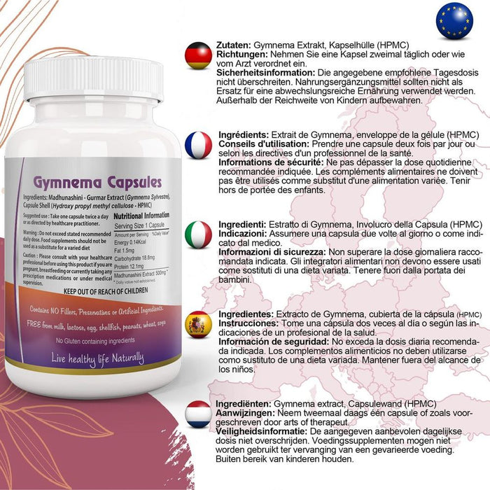 Gymnema Sylvestre (Madhunaashini) Capsule - Ayurvedic Herb for Sugar Control