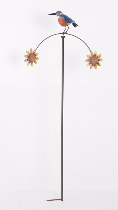 Bird Balancing Garden Stake - High Quality Metal for Beautiful Gardens