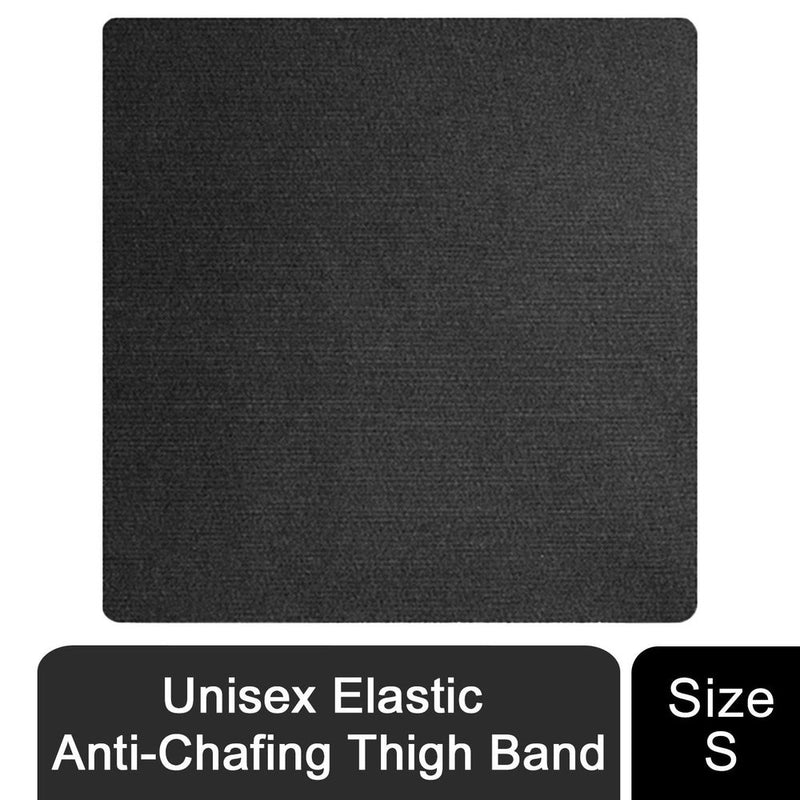 Premium Unisex Elastic Anti-Chafing Thigh Band, Black, S - High-Quality & Comfortable