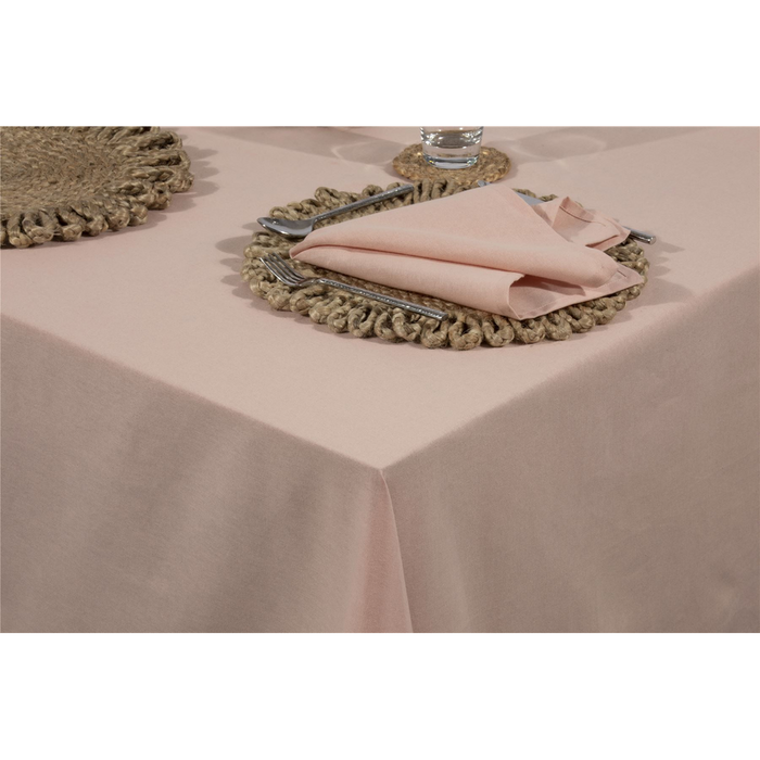 Premium Avon 100% Cotton 240x140cm Blush Tablecloth: High-Quality, Professional Seller