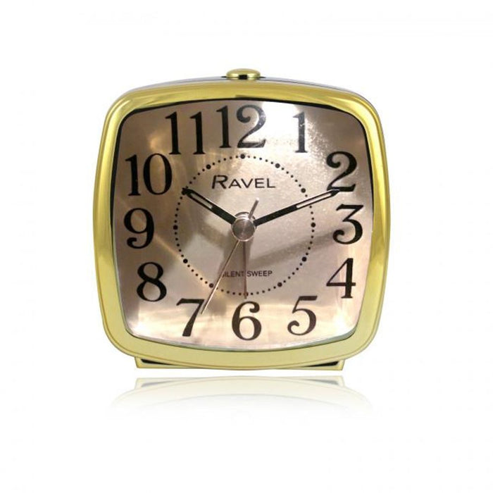 Ravel Retro Styled Quartz Alarm Clock - Black/Gold RC041.32