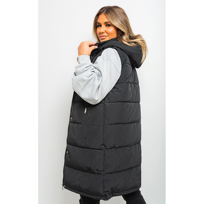 Allyson Midi Longline Padded Puffer Gilet - Stay Warm & Stylish All Year Round!