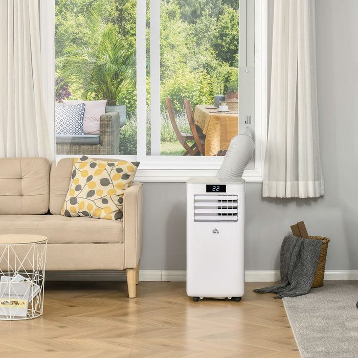 7000 BTU Mobile Air Conditioner Indoor Portable AC Unit w/ RC, White HOMCOM