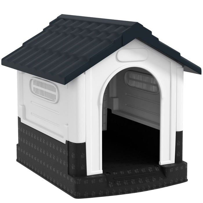 PawHut Dog Kennel for Outside, for XS and S Dogs, 80 x 69 x 76cm, Grey