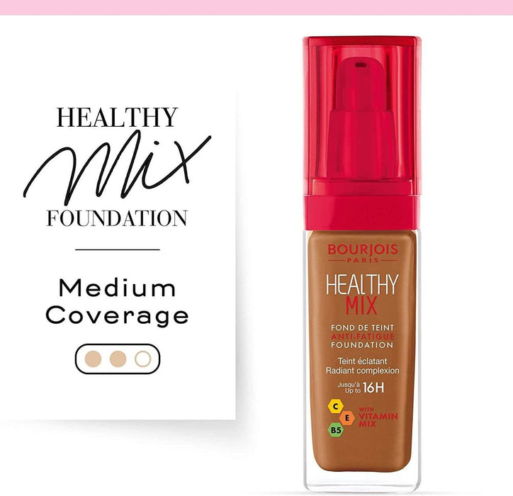 Bourjois Healthy Mix Anti-Fatigue Foundation - Cappuccino, 30ml