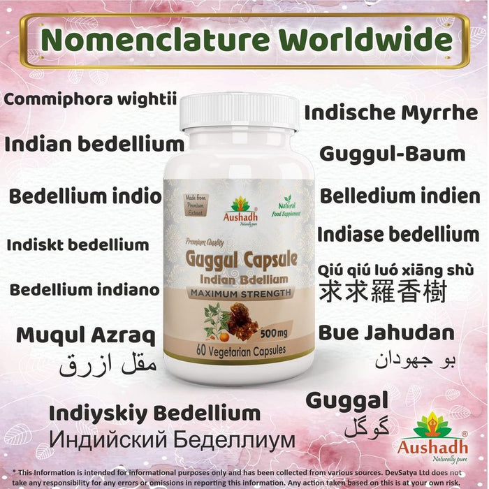 Premium Guggul Capsule - All-Natural, Effective, and Clinically-Proven