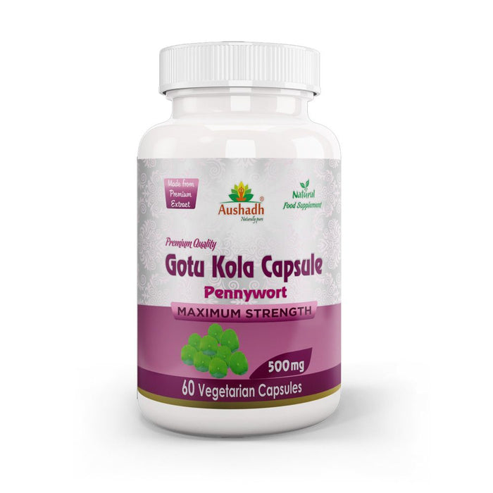 Premium Gotukola Capsules - Powerful Centella asiatica Supplement, Enhances Memory & Reduces Stress