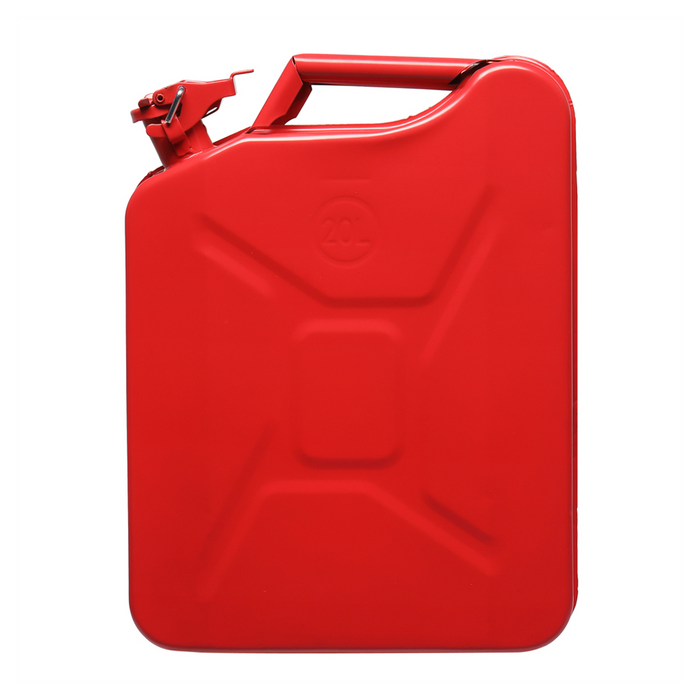 20L US Standard Cold-rolled Plate Petrol Diesel Can Gasoline Bucket with Oil Pipe Red