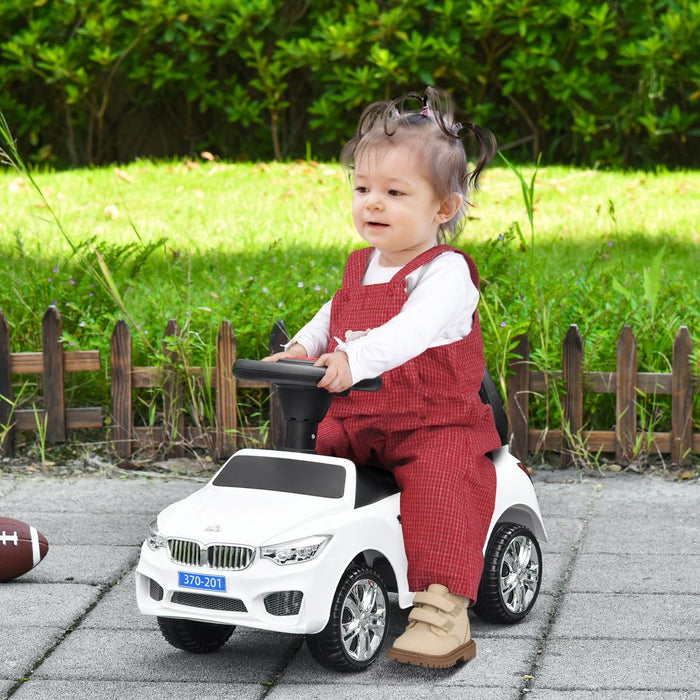 Stylish Red Ride-On Car for Baby & Toddler | Foot to Floor | Anti-Overturning | Under-Seat Storage