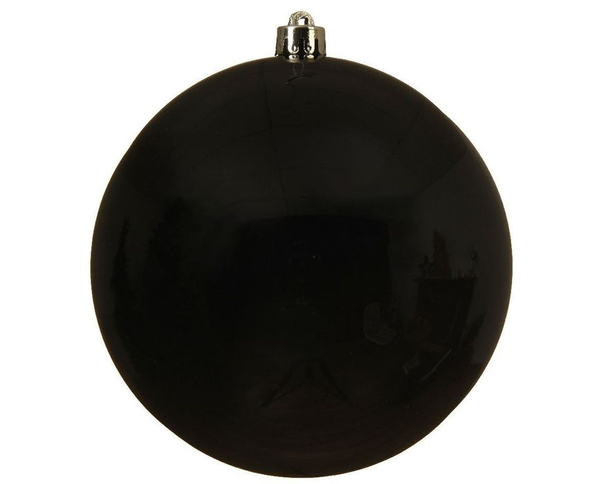 Shatterproof Black Bauble 14cm - Christmas