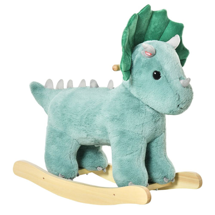 Premium Triceratops Ride-On Rocking Horse Toy - Top Quality, Ages 36-72 Months