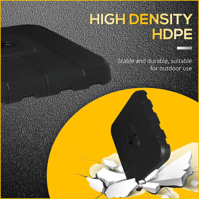 Strong & Portable 4-Piece Cantilever Umbrella Weights for Outdoor Use