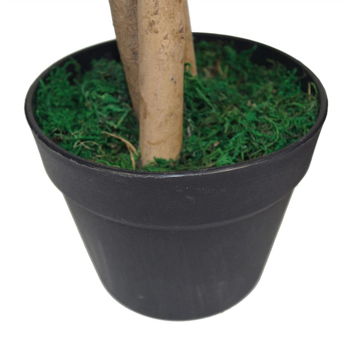 Bold 100cm Artificial Mango Tree Plant - Metal Planter - Realistic Foliage - Perfect for Any Interior Scheme