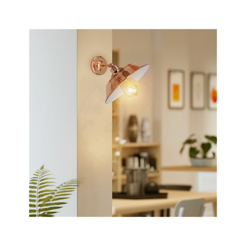 Vintage Industrial Rose Gold Retro Wall light Sturdy Metal Lamp Shade Lights Classic Style Electroplated Finish E27 lamp