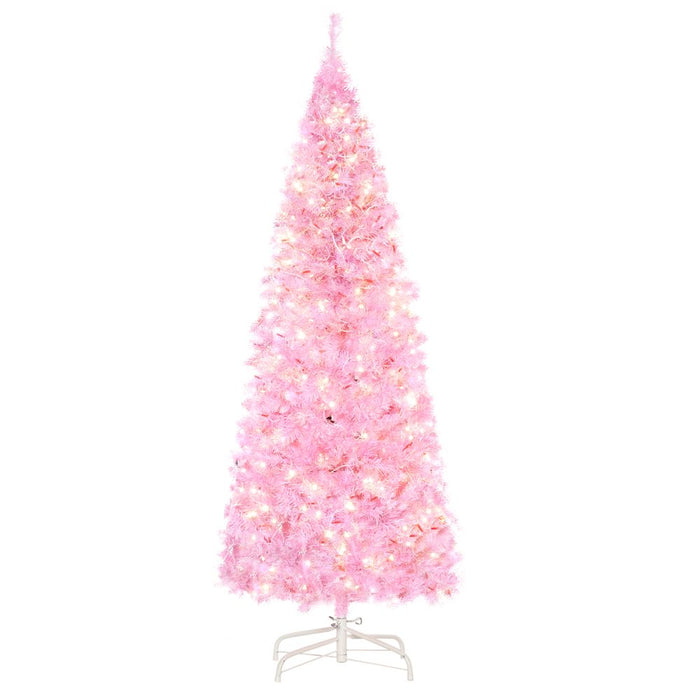 Prelit Artificial Christmas Tree - 5FT - Home Decor - 250 LED Lights - HOMCOM