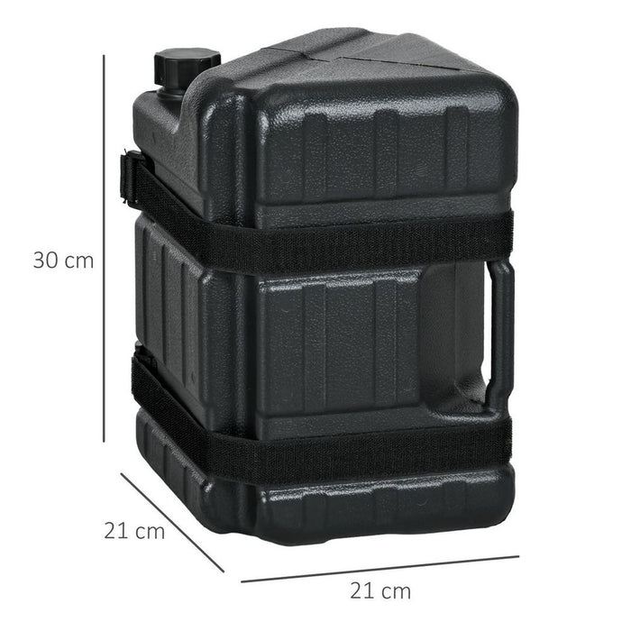 Strong and Secure Outsunny Gazebo Weights - Set of 4, for Water or Sand Filling