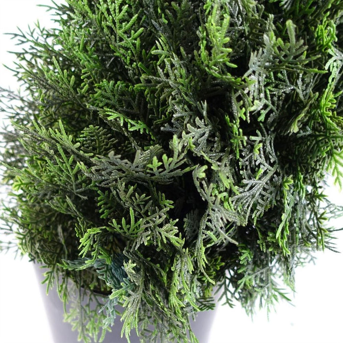 120cm Spiral Cedar Tree Artificial Topiary - Luxurious, Large Size & Dense Foliage - No Assembly Required