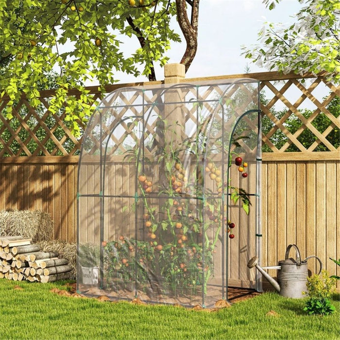 Walk-In Lean to Wall Tunnel Greenhouse