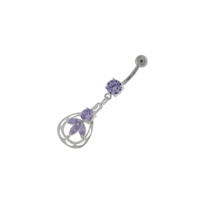 Jeweled Dangling Fashion Navel Belly button Ring