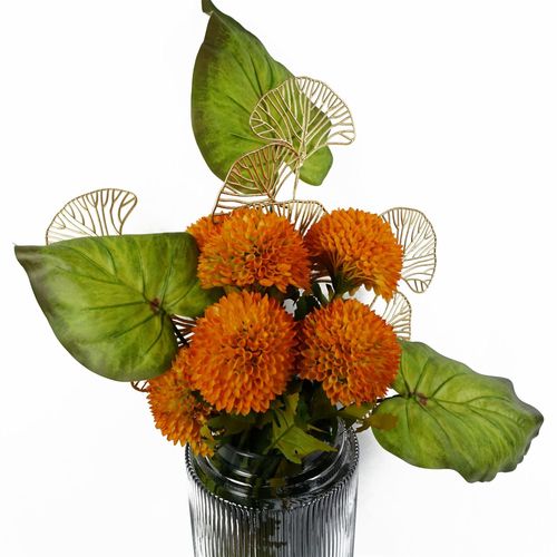 65cm Golden Leaves Flower Arrangement Decoration