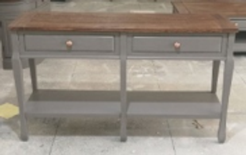 140CM WOODEN 2 DRAWER CONSOLE TABLE