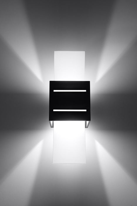 Modern Loft Design Wall Lamp | Black Square Shape | Up/Down | G9