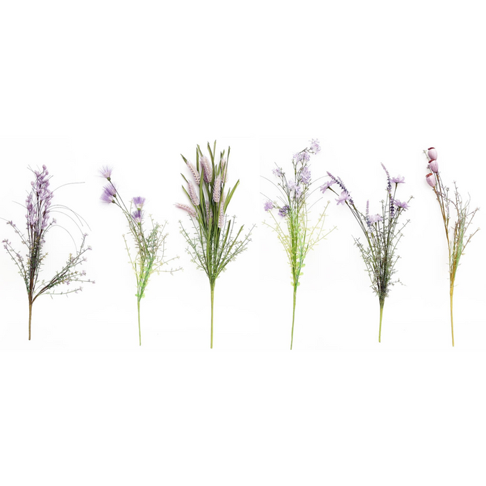 Premium Purple Wild Flower Stem