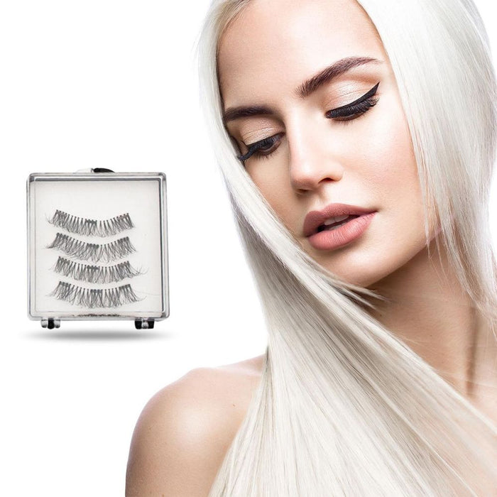 Aquarius Double Glam Volume and Sexy Magnetic Eyelash Giftset for Her, 3Pair