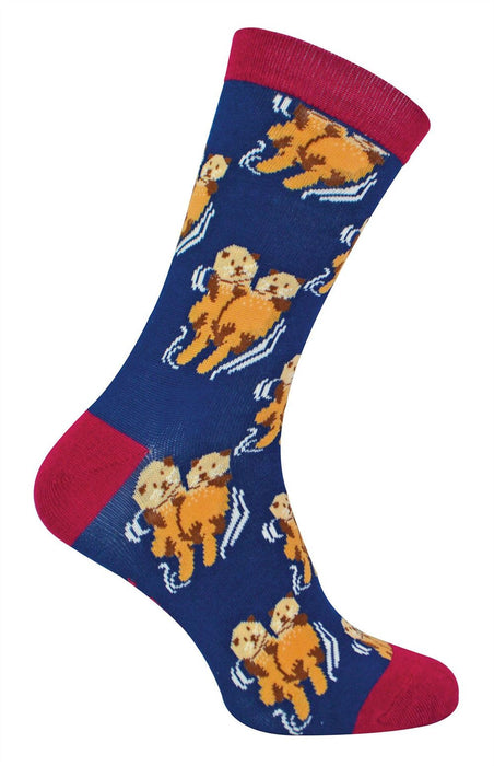 Mr Heron Animal Socks - Fun & Colorful Novelty Gift, Super Soft Bamboo, Colored Toe & Heel - 6-11 UK