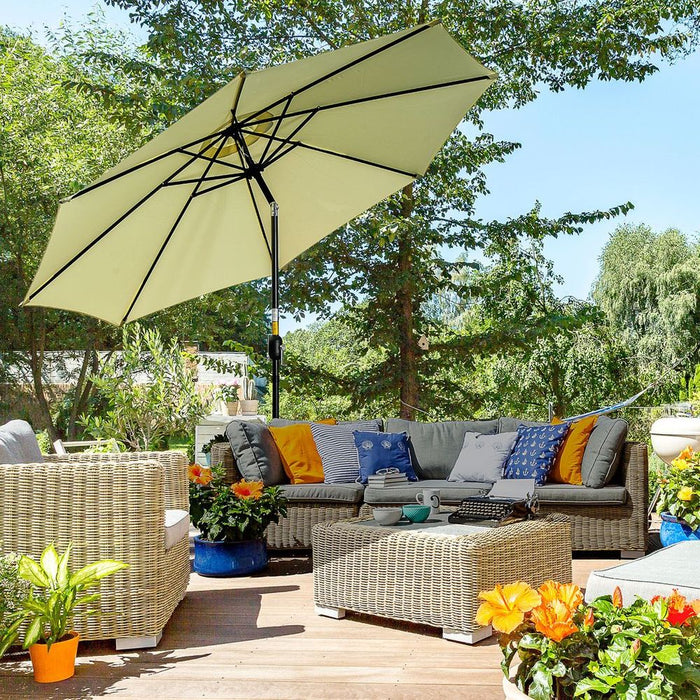 Premium Outsunny Patio Umbrella - Sunshade Canopy w/ Tilt & Crank for Outdoor Bliss