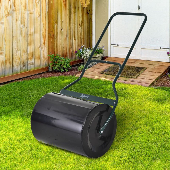 High-Quality 60L Steel Garden Roller - Easy Push & Pull - Fast & Efficient Rolling