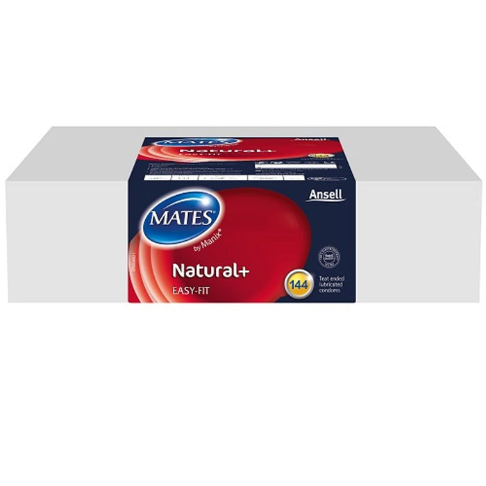 Premium Quality Mates Natural+ Condoms 144ct Pack