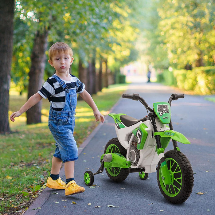 12V Kids Electric Motorbike Ride-On – Green