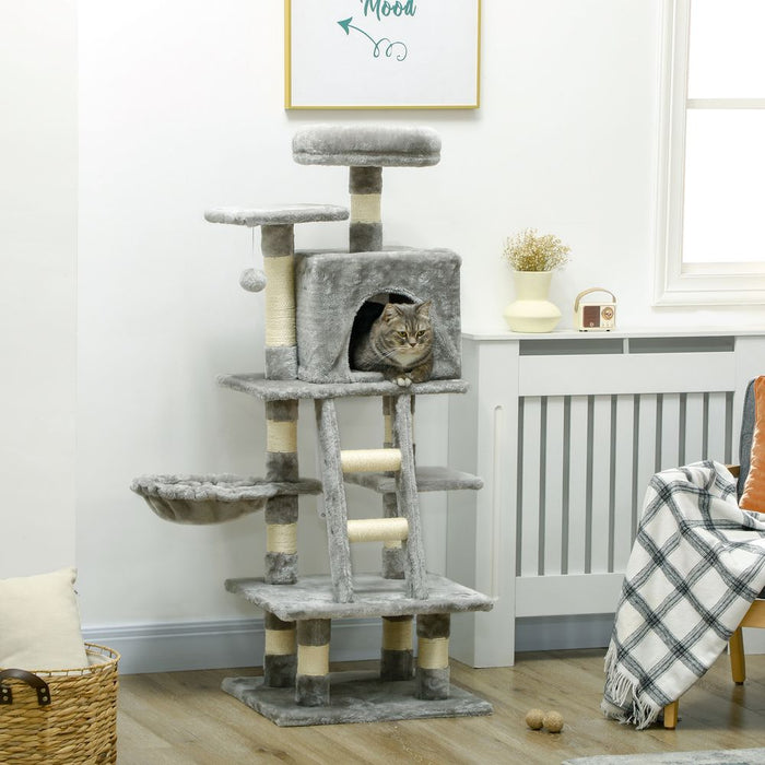 PawHut 132cm Multi-Activity Cat Tree - Quality, Fun, and Comfort for Your Cat!