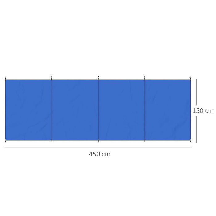 Ultimate Portable Camping Windbreak - Superior Wind Blocking & Privacy with 4.5m x 1.5m Coverage