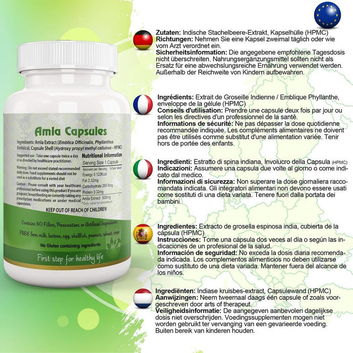 Pure Organic Amla Fruit Capsules