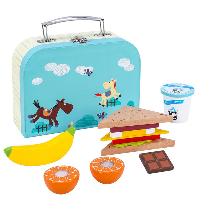 Classic Wooden Lunch Box Set: Pretend Play, Educational Toy for Kids - SOKA