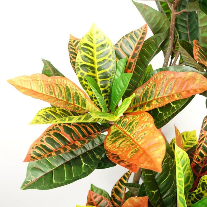 Premium 140cm Artificial Codiaeum Tree - 179 Leaves, High-Quality