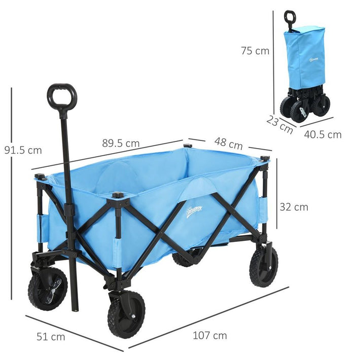 Foldable Cargo Wagon Trailer Trolley for Beach Garden - Professional Seller, High Quality