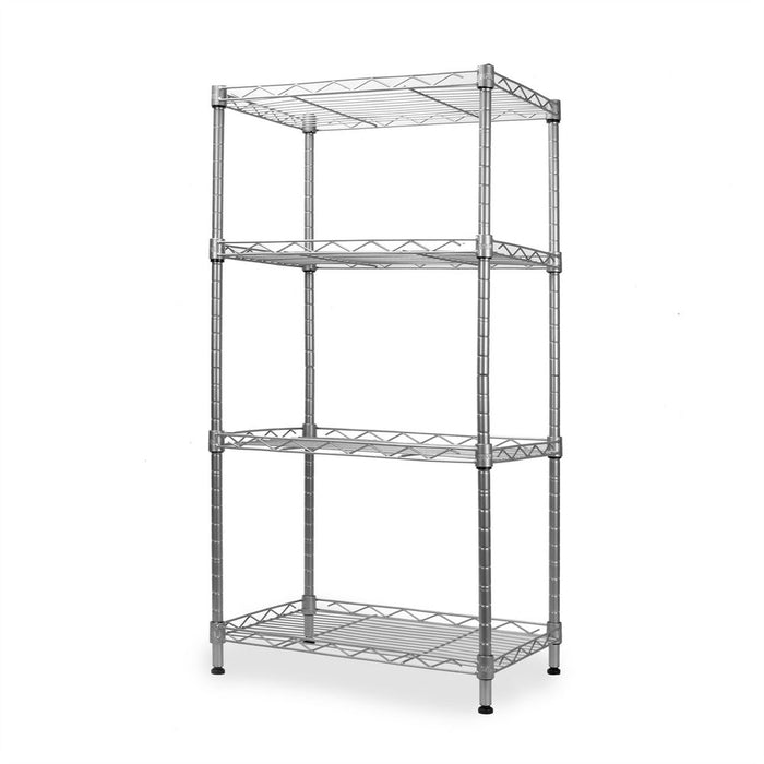 4 Tier Shelving Unit | M&W - Durable, Adjustable & Stylish | Perfect for Home Organization | 2 Year Warranty