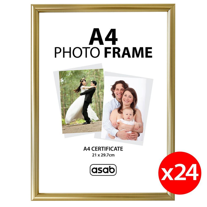 Gold A4 Photo Frame | Table/Wall Hanging | Sturdy Material