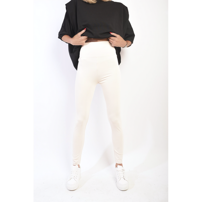 Ultimate Comfort Second Skin Leggings - Wide Waistband, Stretchy Fabric